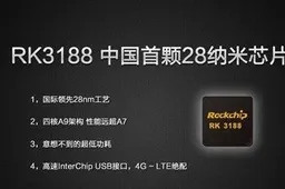 Rockchips RK3188 quad-core chip aimed at mid-range retina display tablets
