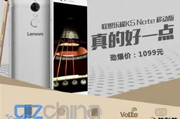 Lenovo K5 Note launched in China, costs 1099 Yuan