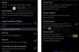 Screenshots confirm Samsung Galaxy S4 eye and head tracking