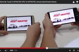 Ulefone Be Touch 2 alongside Elephone P8000 for Antutu and gaming test