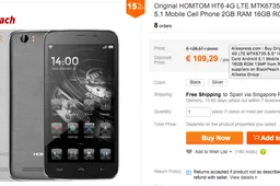 HOMTOM HT6 6250mAh battery phone on offer for just $120