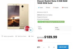Xiaomi Redmi Note 3 from $189.99