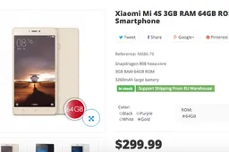 Xiaomi Mi4s now in stock