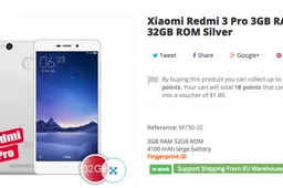 Xiaomi Redmi 3 Pro $182.99 with FREE shipping