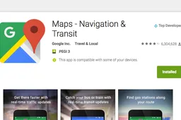 Google Maps update allows WIFI mode and maps to be saved to SD