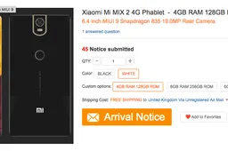 Xiaomi Mi Mix 2 Online Store Listing!