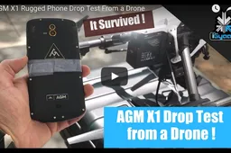 AGM X1 Rugged Phone Dropped From A Drone And Survives