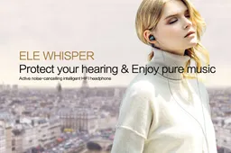 Active noise cancellation headphones ELE Whisper coming soon