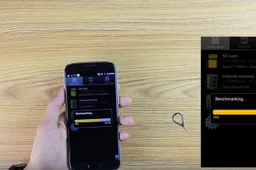 Video showing Bluboo Edge handling 256 GB microSD card