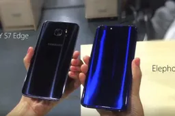 Elephone S7 and Samsung S7 Edge back covers comparison video