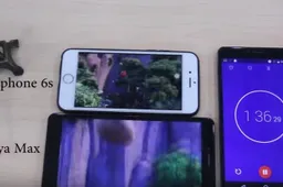 Bluboo Maya Max vs. iPhone 6s battery life test video