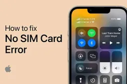 How to Fix "iPhone Shows No Available SIM Card" Issue