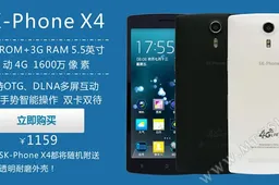 SK-phone X4 first Mediatek phone with 3GB RAM and LTE $188