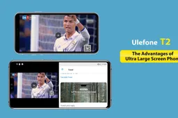 Ulefone T2 and iPhone XR - display comparison