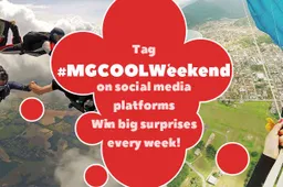 Share #MGCOOLWeekend on social medias and win prizes