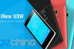 iNew U3W comes with a Redmi 1S-esque design, MT6580 processor