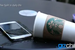 UMI Touch tastes coffee and goes for a swim