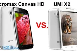 UMi X2 vs Micromax Canvas HD