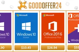 Microsoft software products on Goodoffer24 start at $10.45 with coupons