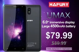 Hafury Umax 4500mAh phone for just $79.99