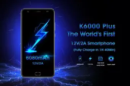 Watch : Oukitel K6000 Plus with 12V/2A charger in action