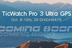 Mobvoi Tweet Reveals October 13 Launch for TicWatch Pro 3 Ultra