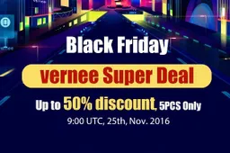 Vernee Black Friday sale will be up to 50 % in the EU warehouse