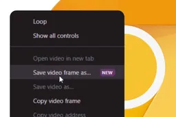 Google Chrome Canary browser now supports "extract video frames" by default
