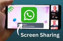 How to use the new share your screen feature on WhatsApp