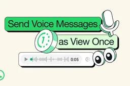 WhatsApp View Once Feature Rolls Out for Voice Messages
