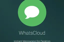 Use WhatsApp from your desktop PC with "WhatsCloud"