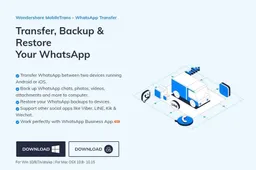 Wondershare MobileTrans solves your Whatsapp transfer problems