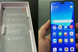 Xiaomi 13 Lite 5G has appeared in an unboxing video