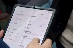 Xiaomi's first foldable smartphone with a huge flexible screen caught in real life