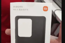 Xiaomi Mi MIX 4 plain leather phone case appear online