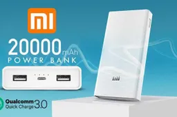 Get a 20.000 mAh Xiaomi QC3.0 powerbank cheaper with a coupon