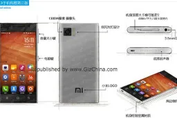 Xiaomi Mi3 sketch shows of Lumia/Lenovo K900 styling mash-up