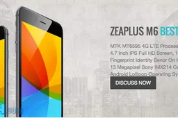 Start up brand Zeaplus launching MT6595 phone with Lollipop
