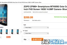 Zopo ZP980+ octacore leaked ahead of launch!