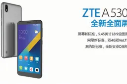 Entry-level ZTE A530 listed with complete specs on e-commerce portal