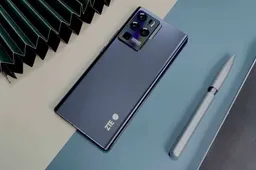 Leaked photos of the ZTE Axon 40 Ultra with an under-display camera