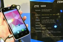 ZTE Geek is a entry-level Intel powered Android smartphone phone