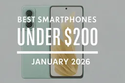 Best Smartphones Under $200 – January 2026