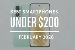 Best Smartphones Under $200 – February 2026