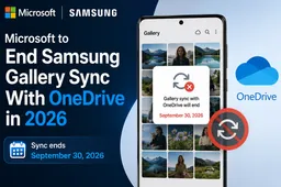 Microsoft to End Samsung Gallery Sync With OneDrive in 2026