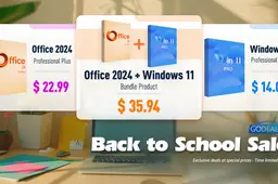 Godeal24 Launches Back-to-School Sale With Office 2024 From $22.99 and Windows + Office For $35.94