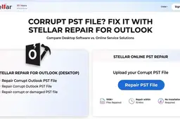 Corrupt PST File? Fix It with Stellar Repair for Outlook: Desktop Software or Online Service