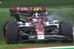 First safety car of sprint race: Zhou and Gasly hit each other