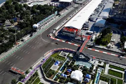 Dit is de startopstelling voor de Grand Prix van Azerbeidzjan