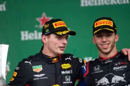 Verstappen 'oprecht blij' voor Gasly: "Deze geweldige vent verdient dit podium"